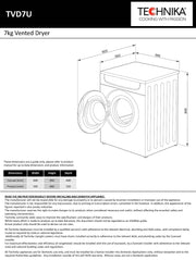 Technika 7kg Vented Dryer