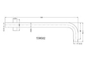 Round Wall Arm - PLUMBCORP BATHROOM & KITCHEN CENTRE